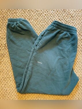 Pangaia green sweatpants lounge pants with pockets